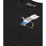 CAMISETA RIPNDIP POTTY POCKET BLACK | Mechanic