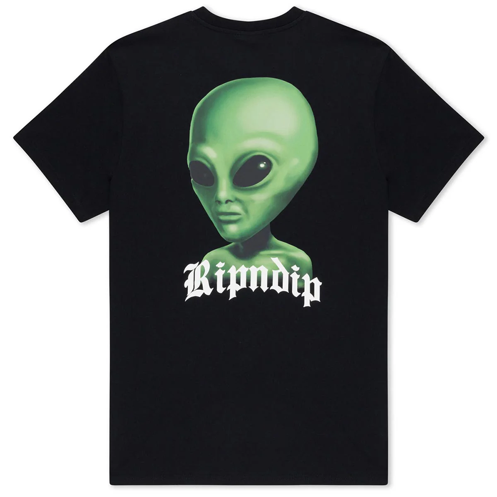 CAMISETA RIPNDIP WE COME IN PEACE BLACK | Mechanic