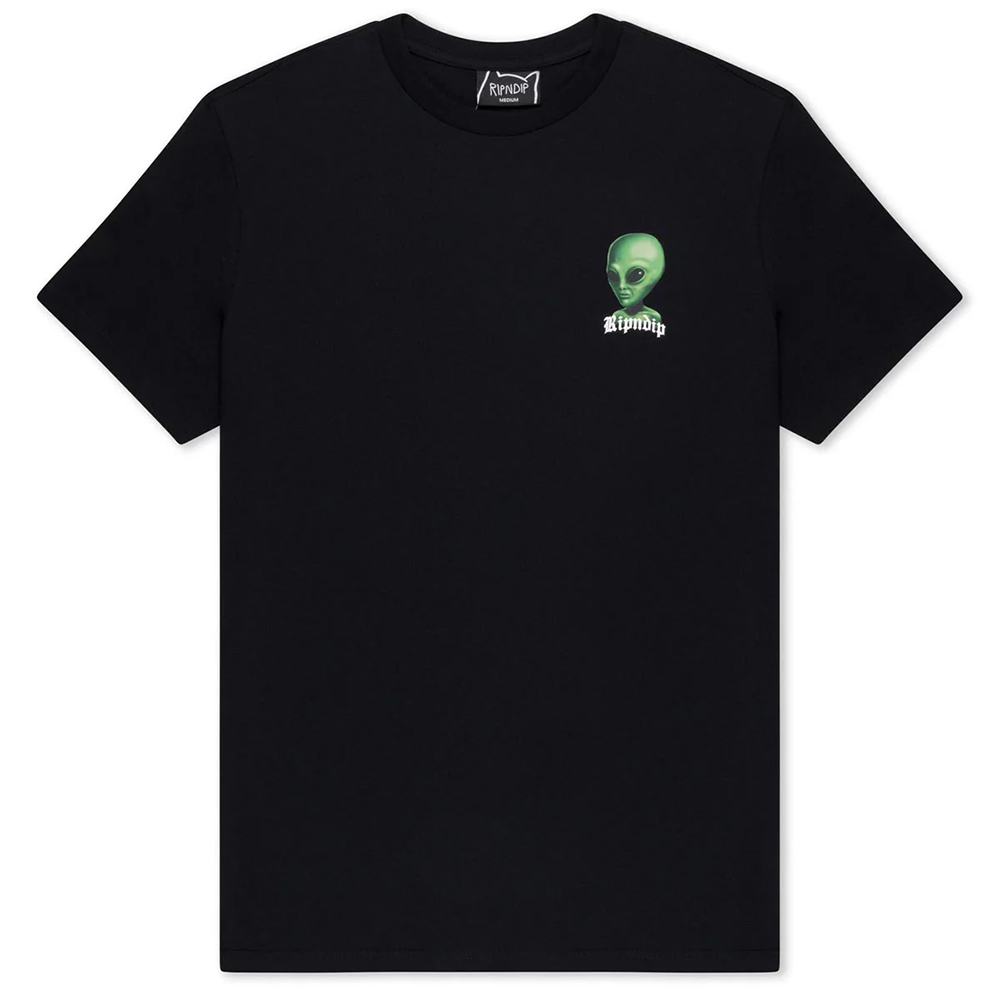 CAMISETA RIPNDIP WE COME IN PEACE BLACK | Mechanic