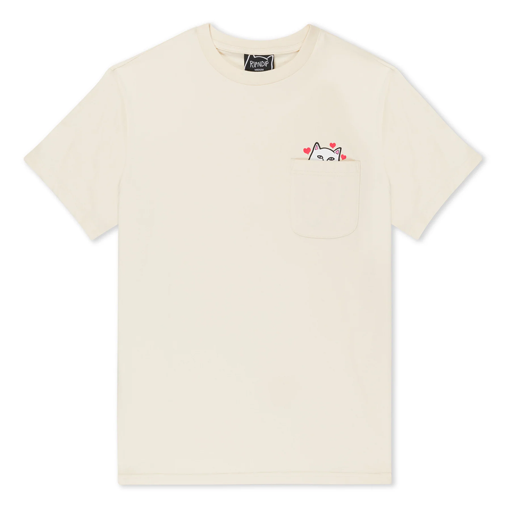 CAMISETA RIPNDIP NERMAL LOVES POCKET NATURAL | Mechanic