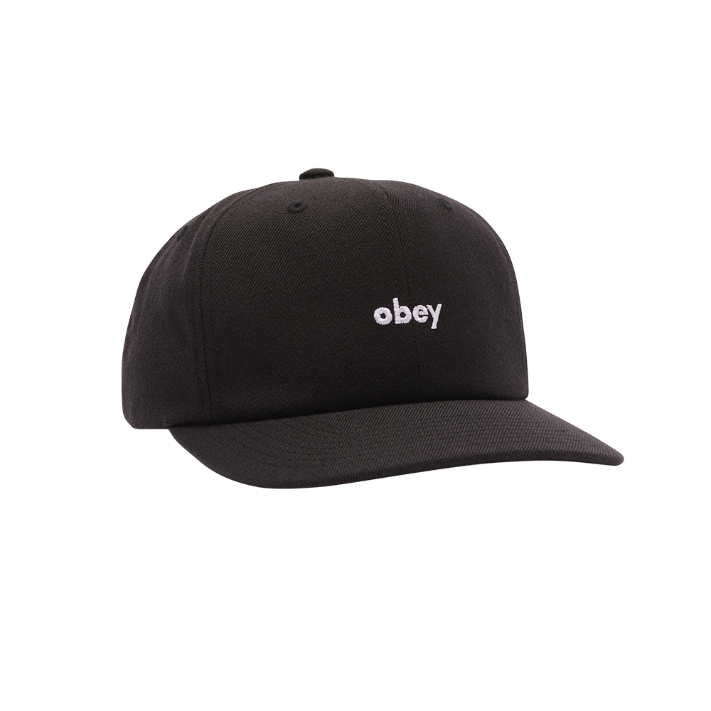 GORRA LOWERCASE 6 PANEL CLASSIC BLACK | Mechanic