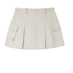 FALDA ANDREA CARGO MINI SKIRT SILVER GREY | Mechanic