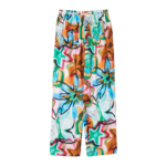 PANTALON MARKER DRAWN FLOWER PANTS AQUA MULTI | Mechanic