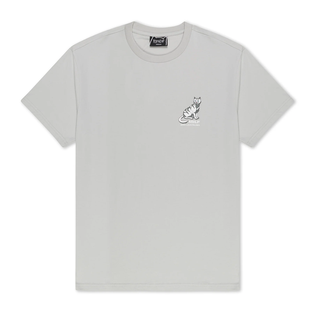 CAMISETA RIPNDIP MAN I LOVE FELINES TEE GREY | Mechanic