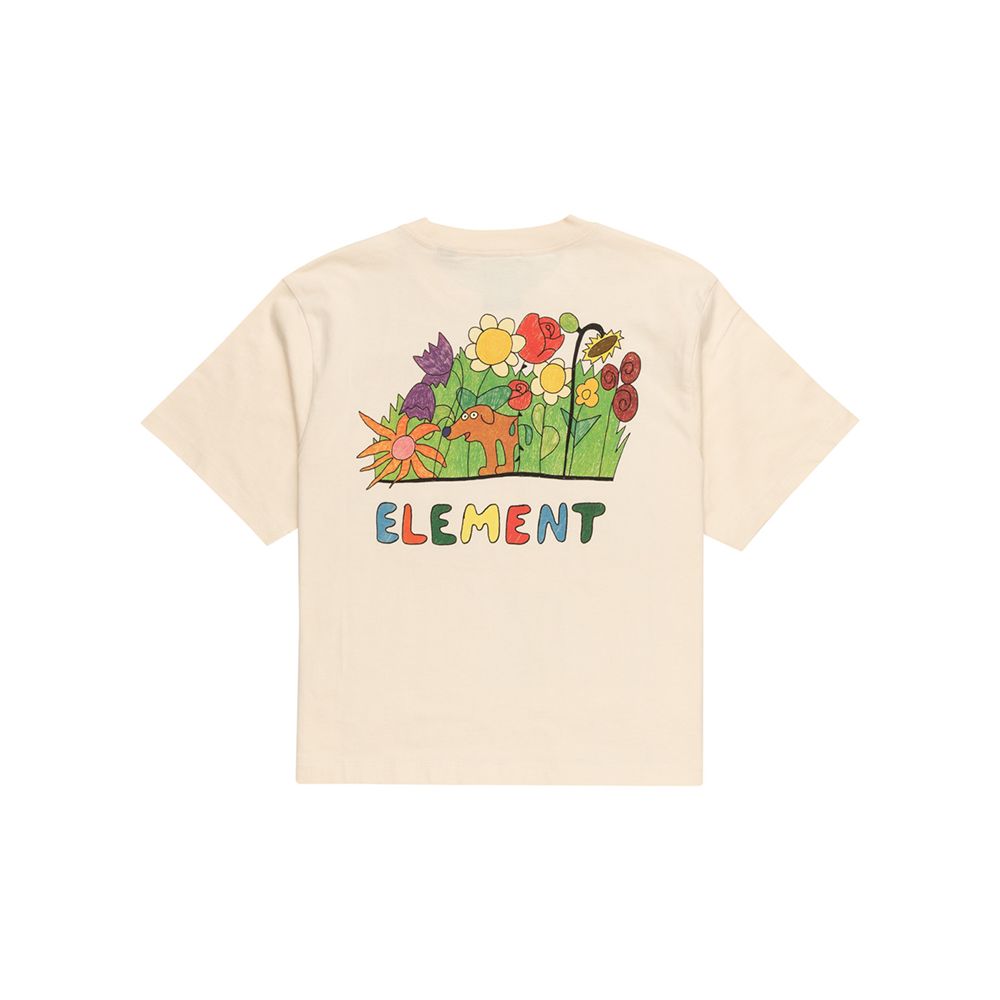 CAMISETA ELEMENT SNIFFING THE FLOWERS PARCHMENT | Mechanic