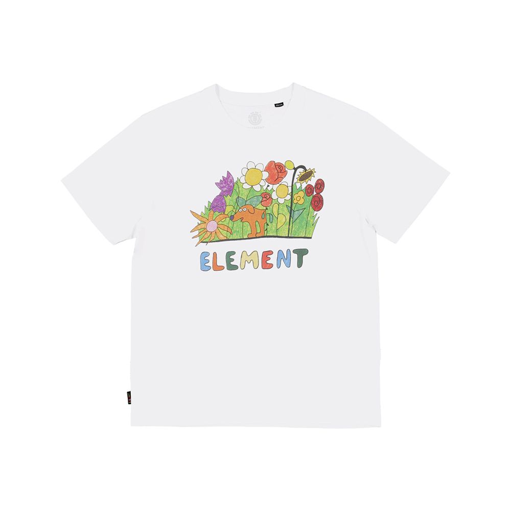 CAMISETA ELEMENT SNIFFING THE FLOWERS WHITE | Mechanic