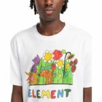 CAMISETA ELEMENT SNIFFING THE FLOWERS WHITE. Mechanic Tienda de Ropa