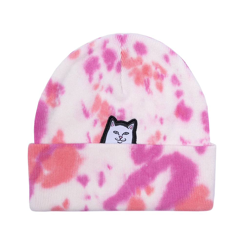 GORRO RIPNDIP LORD NERMAL TIE DYE BEANIE PINK | Mechanic