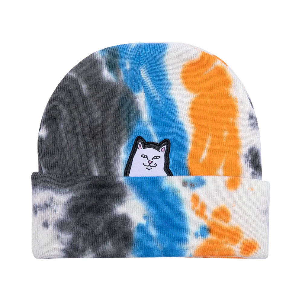 GORRO RIPNDIP LORD NERMAL TIE DYE BEANIE BLUE/ORANGE | Mechanic