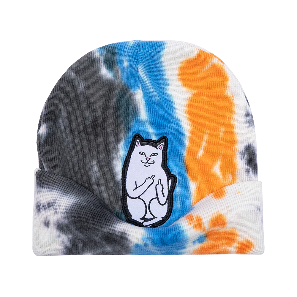 GORRO RIPNDIP LORD NERMAL TIE DYE BEANIE BLUE/ORANGE | Mechanic