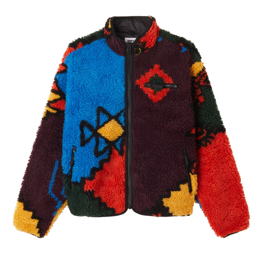 CHAQUETA OBEY MOROCCAN RUG SHERPA BRIGHT MULTI | Mechanic