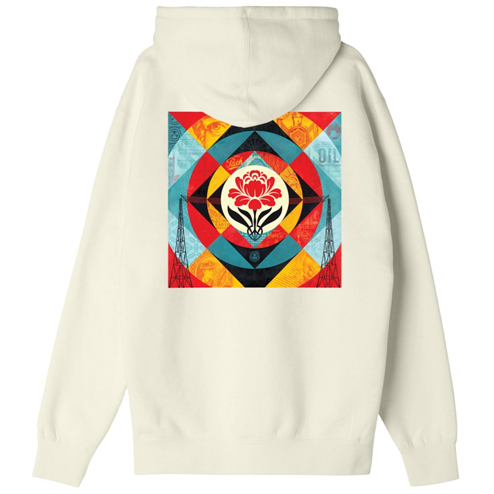 SUDADERA OBEY GEOMETRIC POWER CANVAS UNBLEACHED | Mechanic