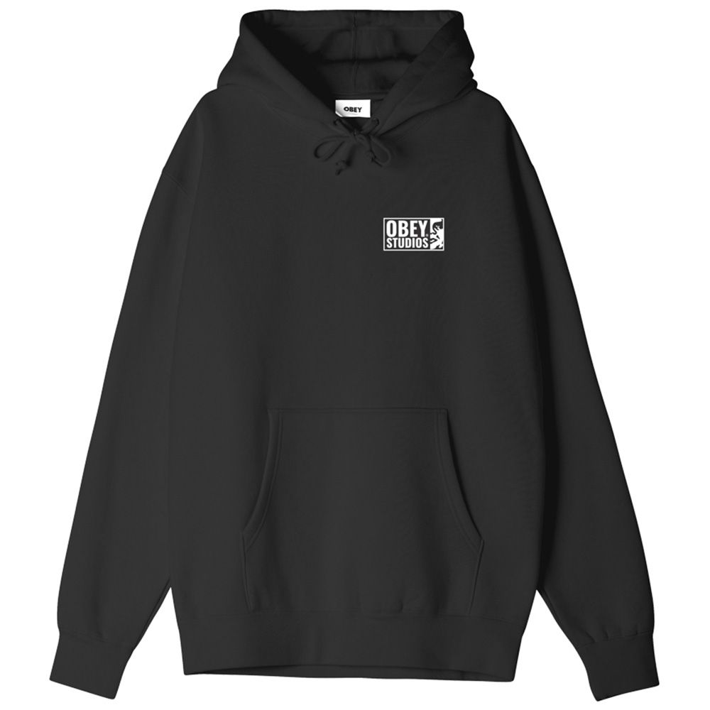 SUDADERA OBEY STUDIOS ICON BLACK | Mechanic