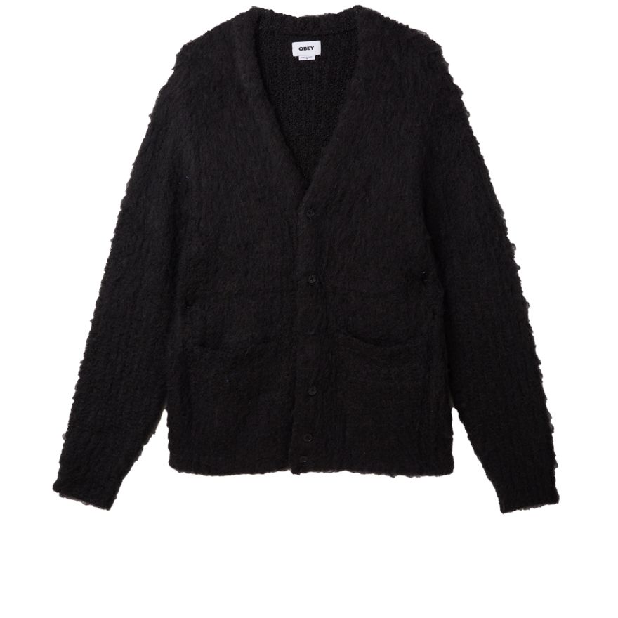 REBECA OBEY PATRON CARDIGAN BLACK | Mechanic