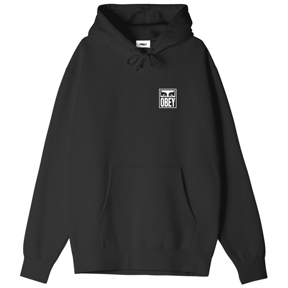 SUDADERA OBEY EYES ICON HOOD BLACK | Mechanic