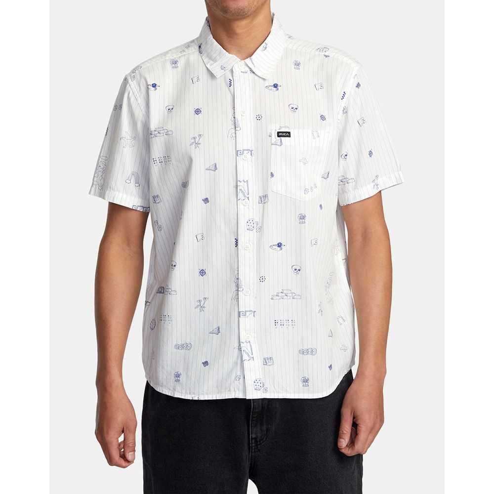 CAMISA COLLEGE RULED ANTIQUE WHITE | Mechanic