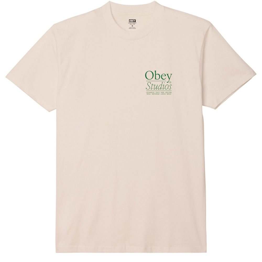 CAMISETA OBEY STUDIOS CREAM | Mechanic