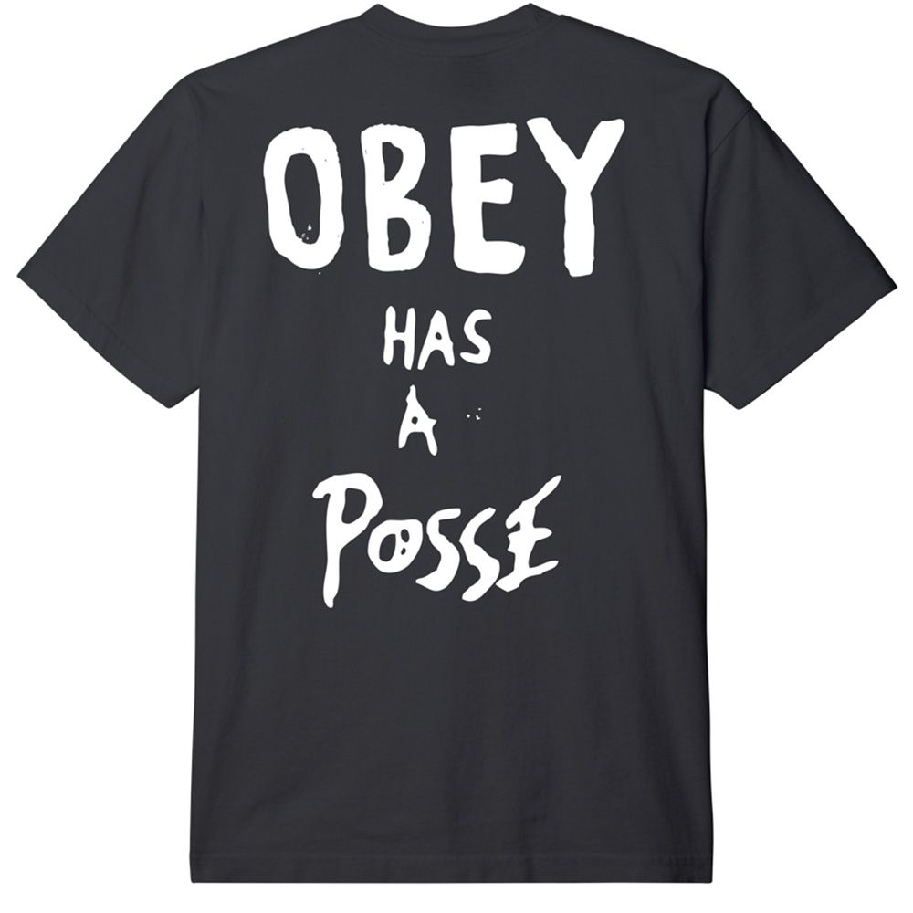 CAMISETA OBEY HAS A POSSE VINTAGE BLACK | Mechanic