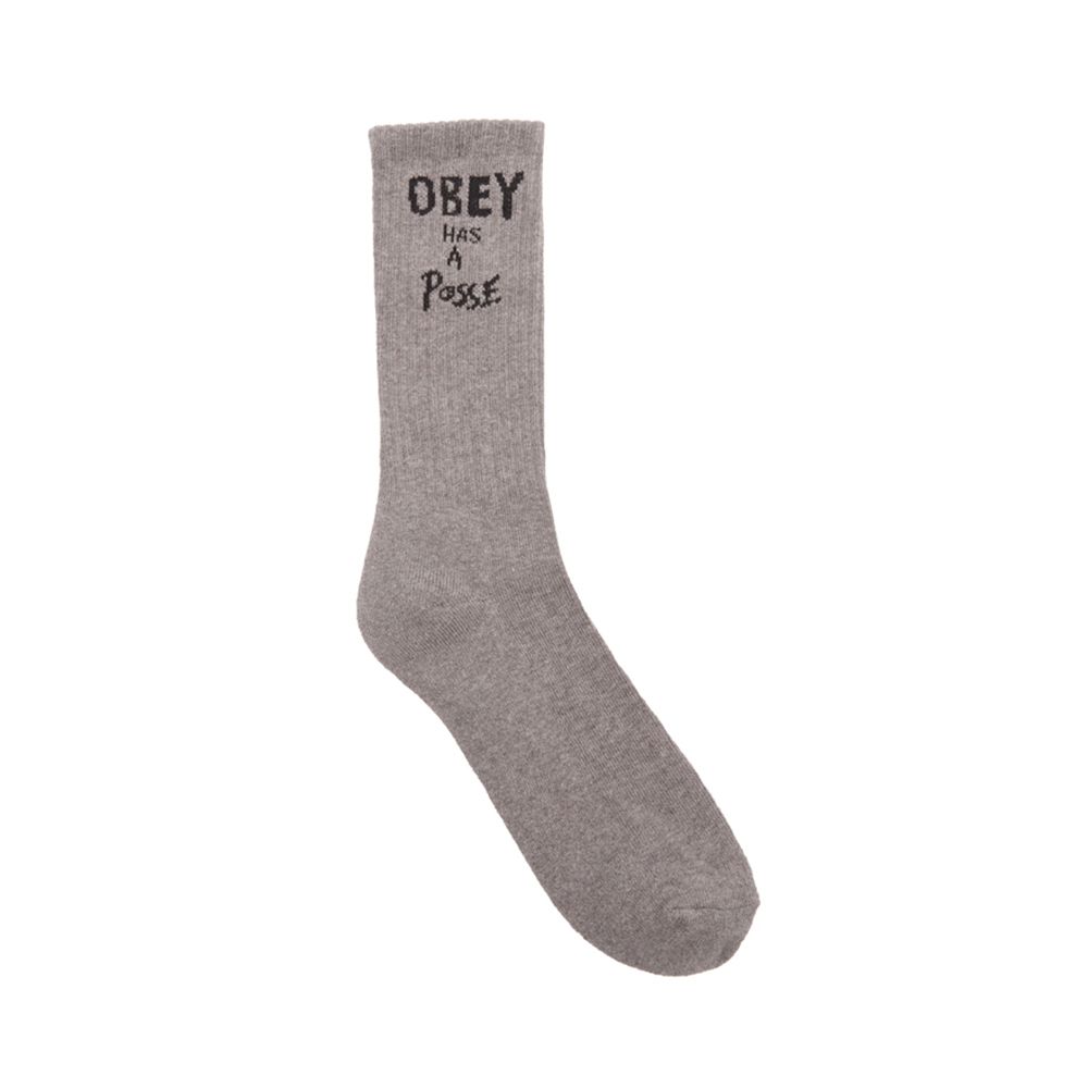 CALCETINES OBEY HAS A POSSE ASH GREY | Mechanic