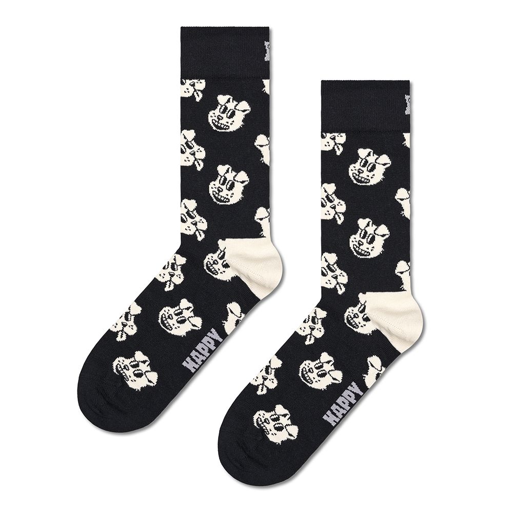 CALCETINES HAPPY SOCKS DOGGO SOCK BLACK | Mechanic