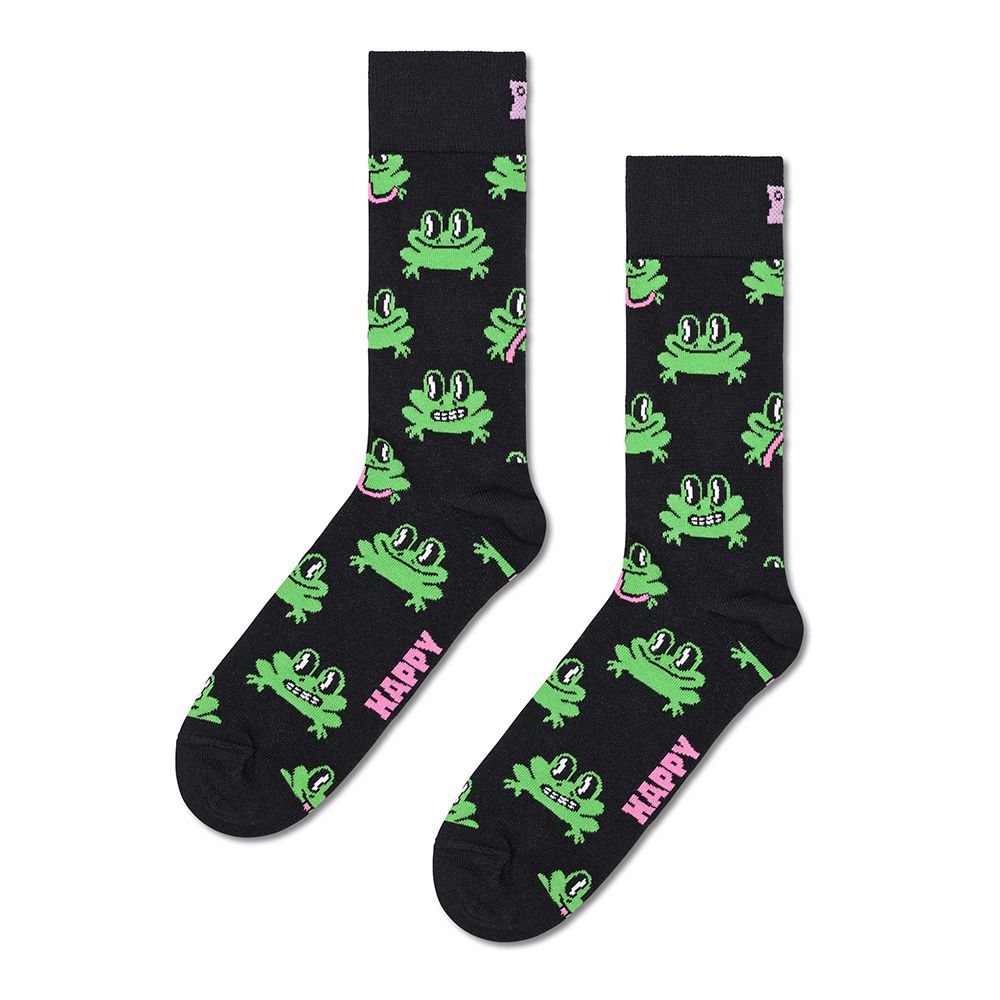 CALCETINES HAPPY SOCKS FROG SOCK BLACK | Mechanic