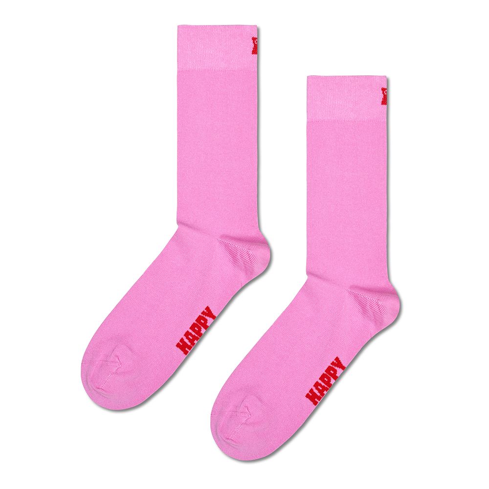 CALCETINES HAPPY SOCKS SOLID SOCK PINK | Mechanic