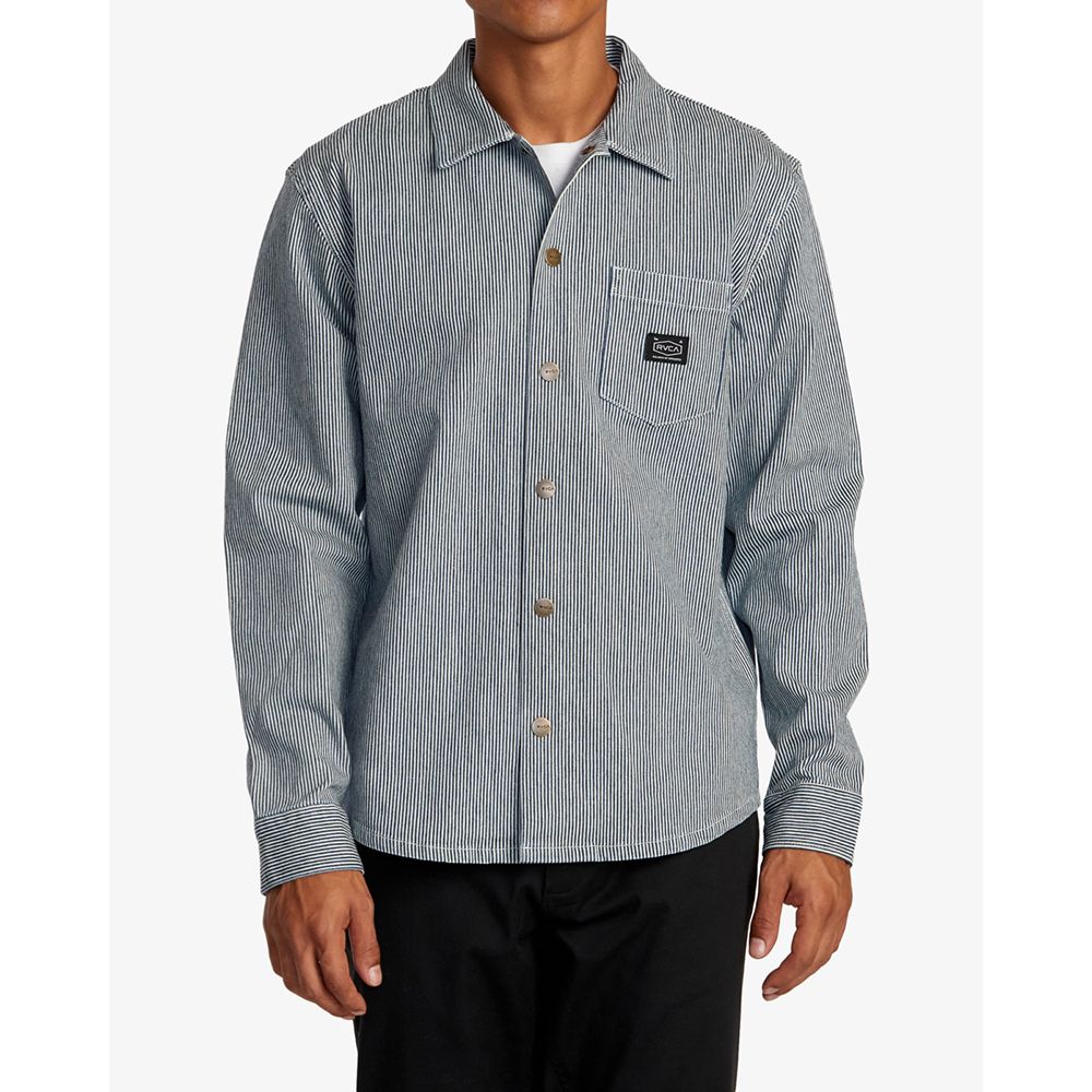 CAMISA RVCA CHAINMAIL HICKORY BLUE HICKORY | Mechanic