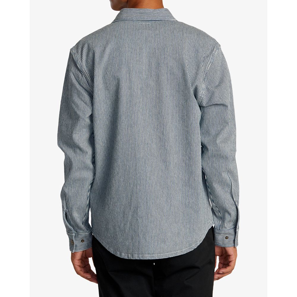 CAMISA RVCA CHAINMAIL HICKORY BLUE HICKORY | Mechanic