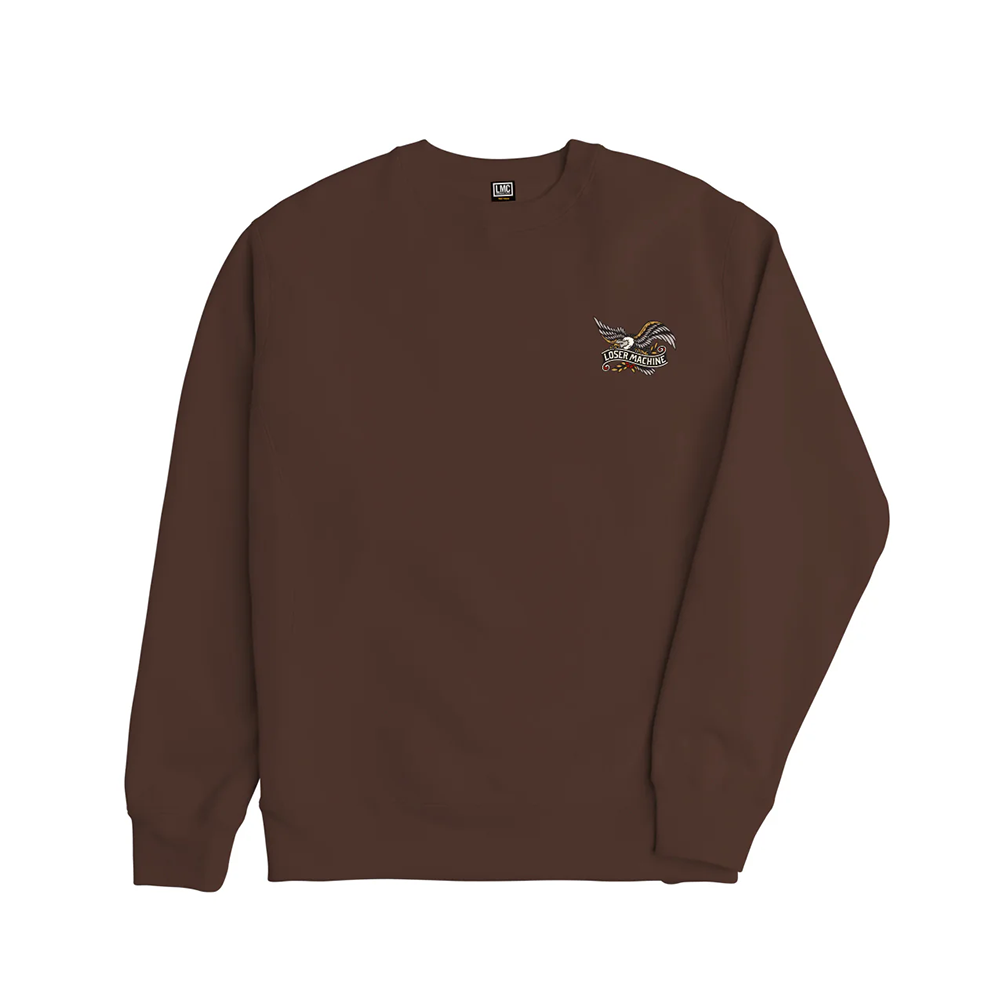 SUDADERA LOSER MACHINE GLORY BOUND CREW BROWN | Mechanic