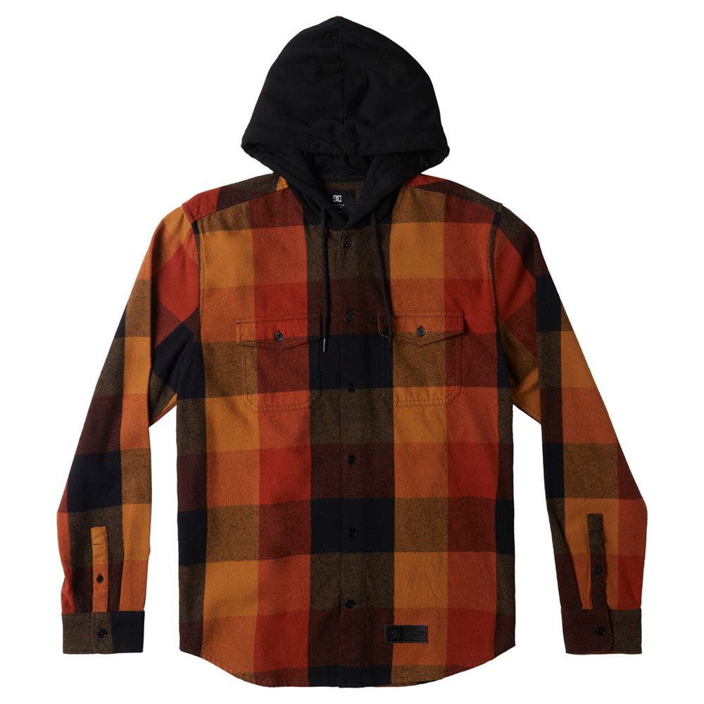 CAMISA DC SHOES RUCKUS BLACK/AR.SPICE/CHIPMUNK PLAID | Mechanic