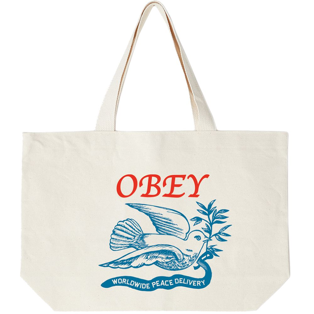 BOLSO OBEY PEACE DELIVERY DOVE NATURAL | Mechanic