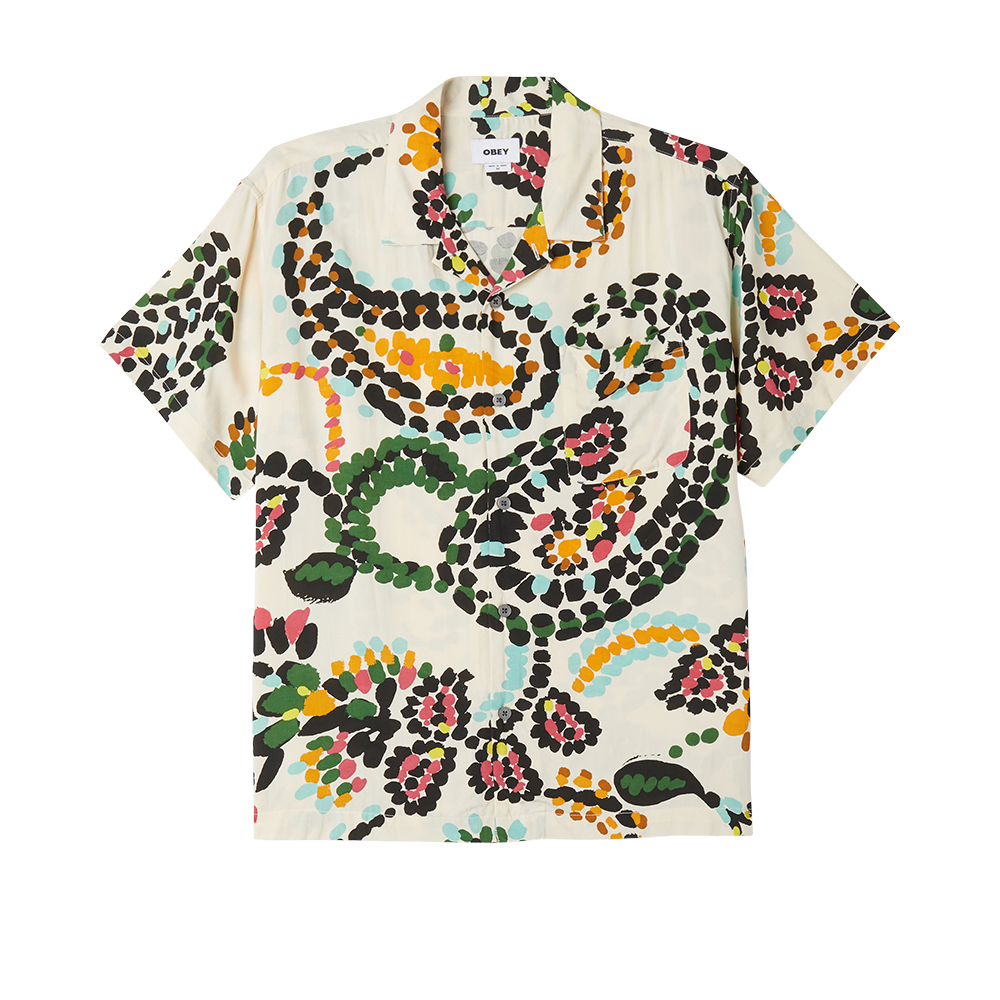 CAMISA PAISLEY DOTS WOVEN WHITE SOKE MULTI | Mechanic