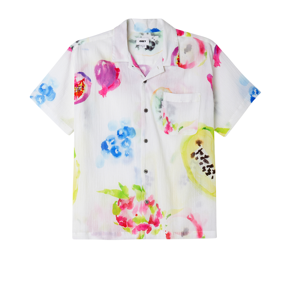 CAMISA SOFT FRUITS WOVEN WHITE MULTI | Mechanic