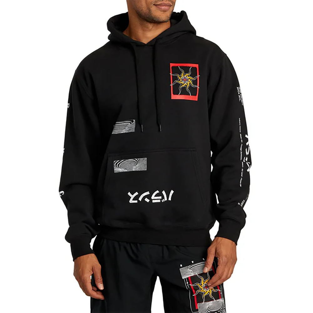 SUDADERA RVCA BLACK SUN HOODIE BLACK | Mechanic