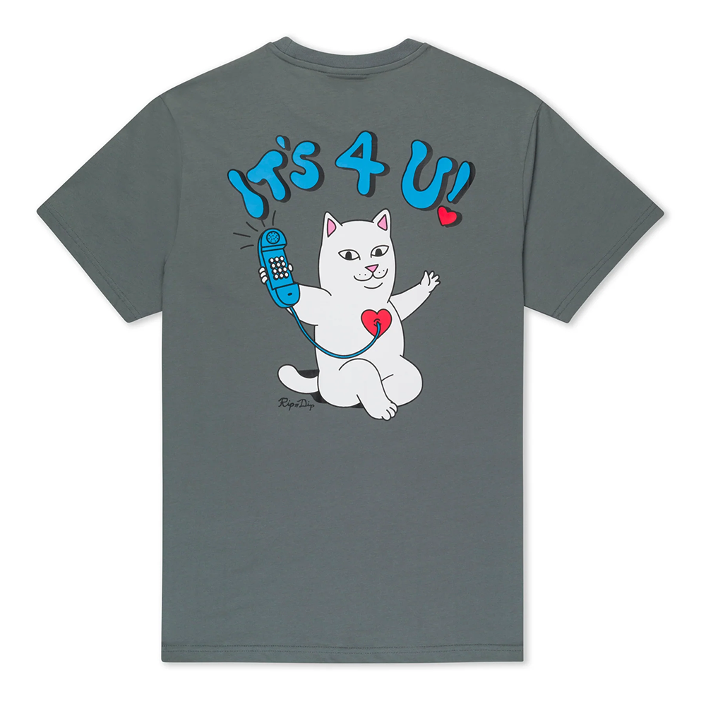 CAMISETA RIPNDIP ITS 4 U TEE CHARCOAL | Mechanic