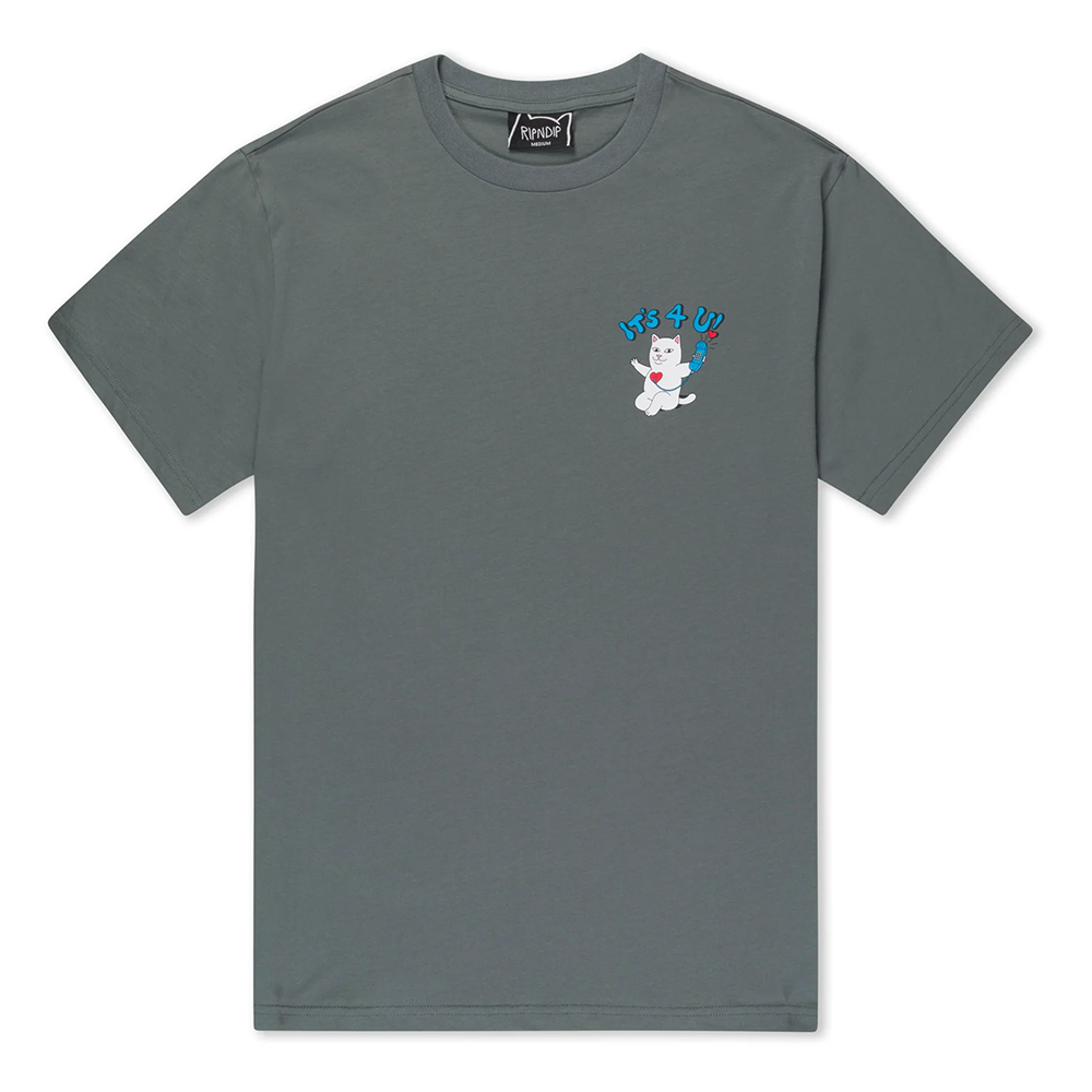 CAMISETA RIPNDIP ITS 4 U TEE CHARCOAL | Mechanic