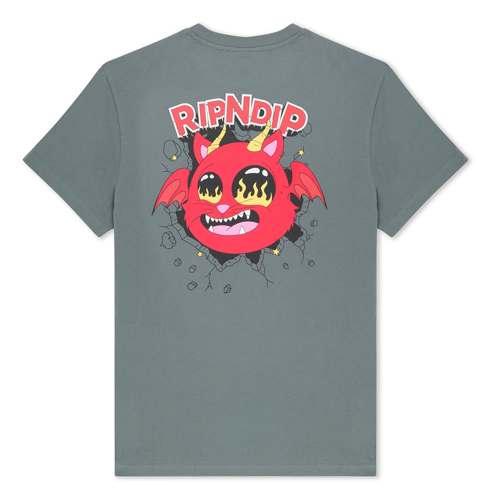 CAMISETA DEVIL MONSTER TEE CHARCOAL | Mechanic