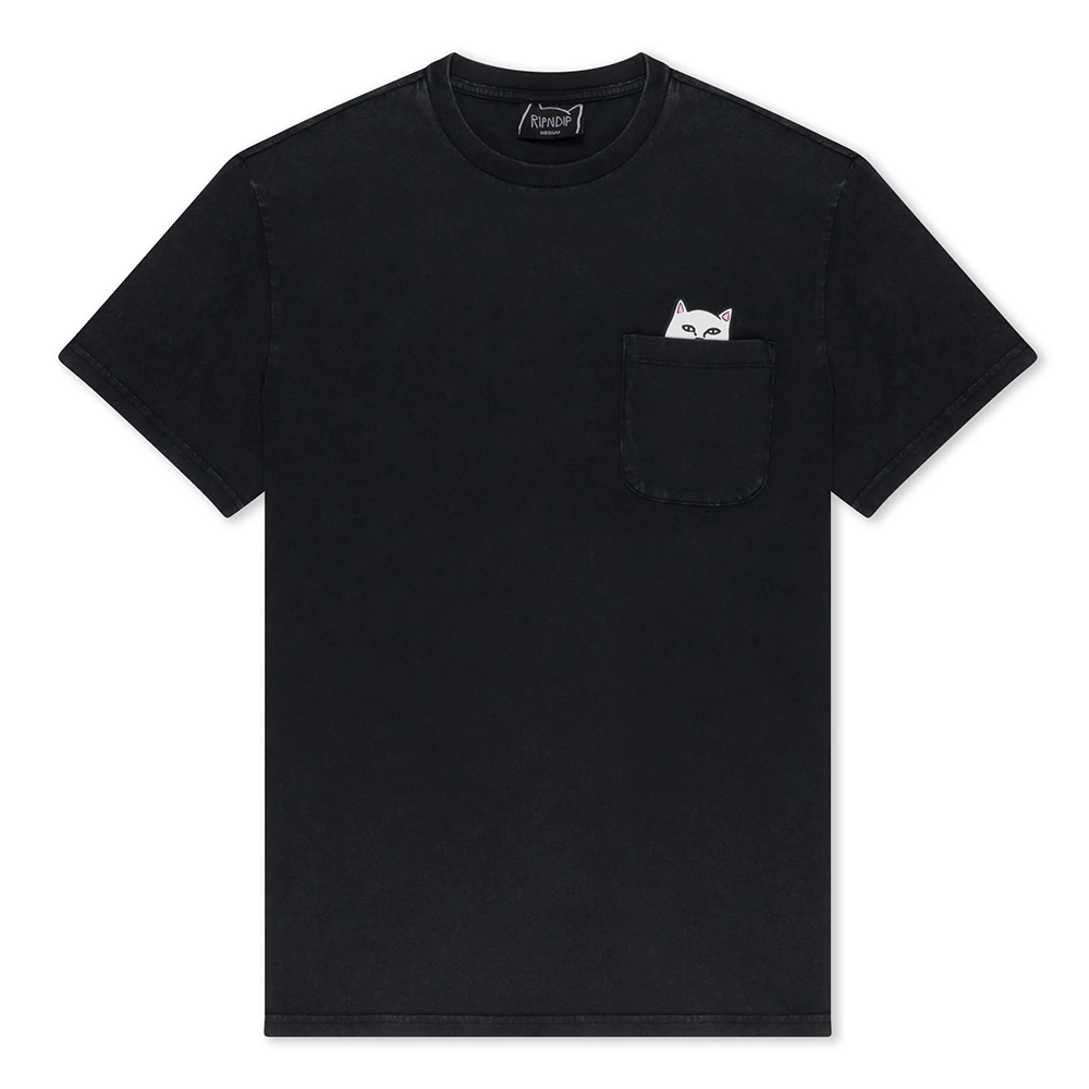 CAMISETA LORD NERMAL POCKET TEE BLACK MINERAL WASH_COPY | Mechanic