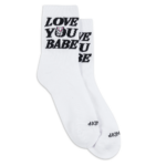 CALCETINES LOVE YOU MID SOCKS WHITE. Mechanic Tienda de Ropa