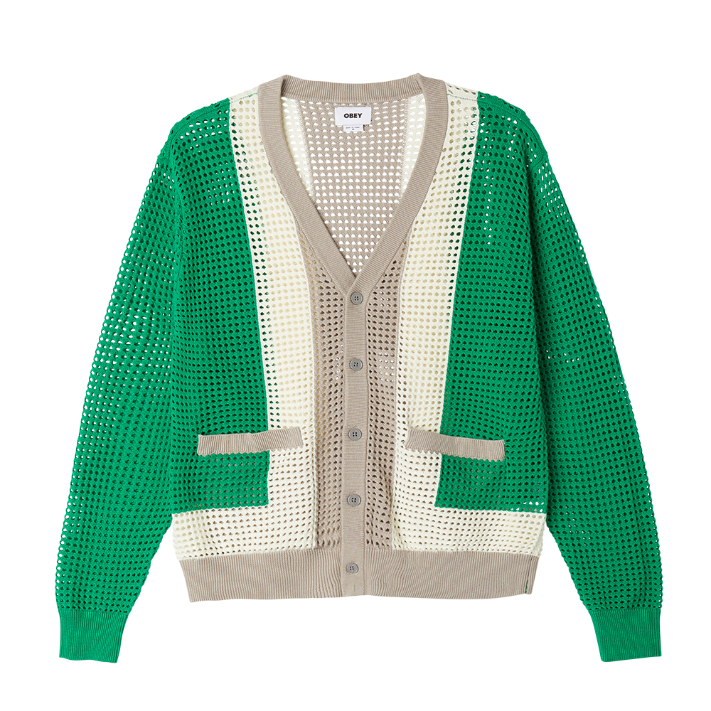 REBECA OBEY ANDERSON 60´S CARDIGAN GREEN MULTI | Mechanic