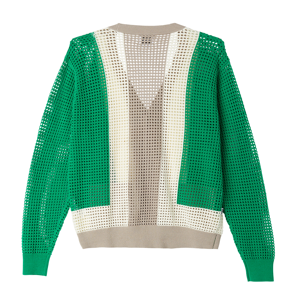 REBECA OBEY ANDERSON 60´S CARDIGAN GREEN MULTI | Mechanic