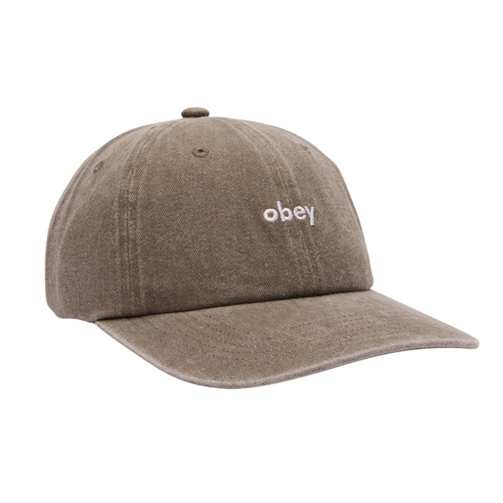 GORRA  OBEY PIGMENT LOWERCASE 6 PANEL STRAP PIGMENT OLIVE | Mechanic