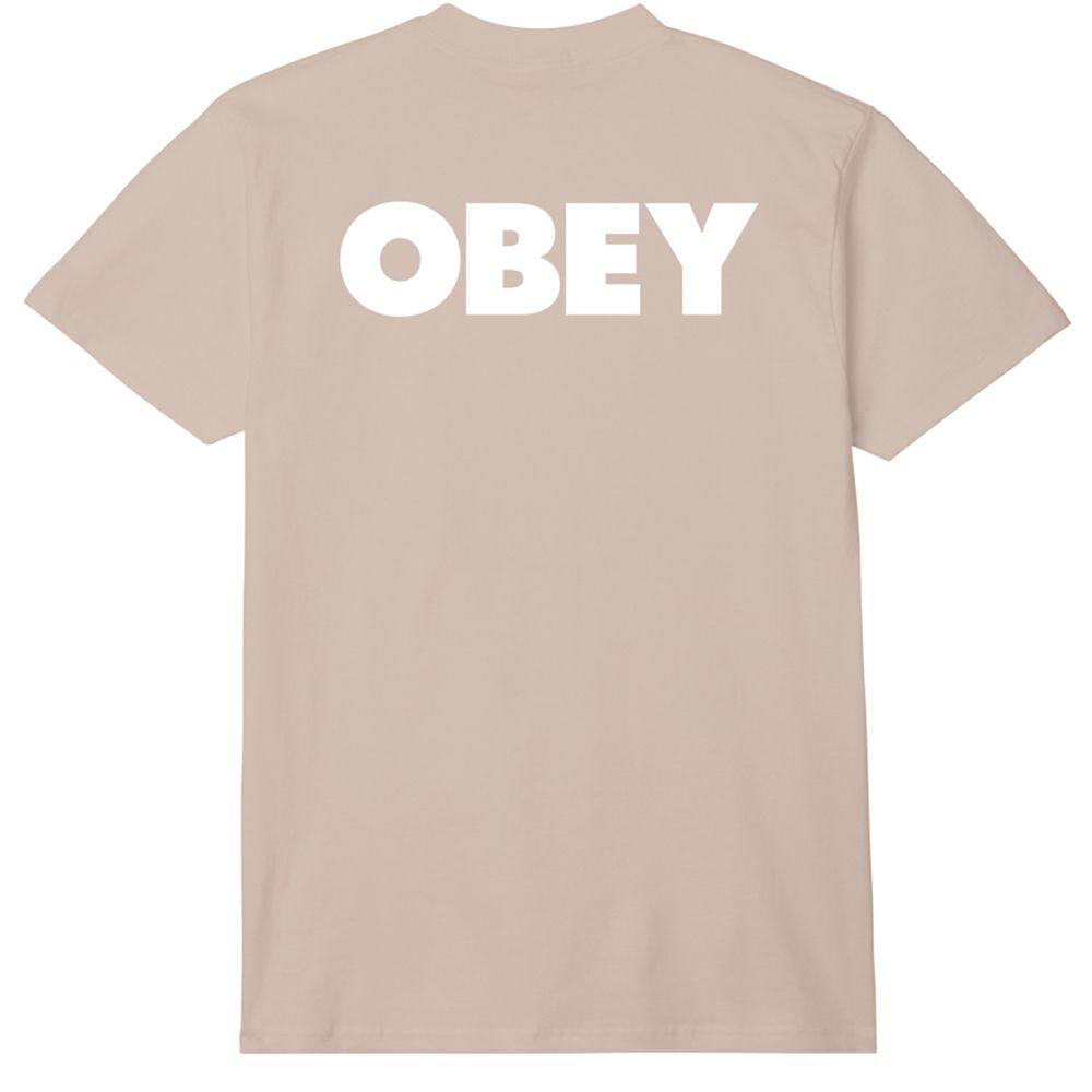 CAMISETA OBEY BOLD 2 SAND | Mechanic