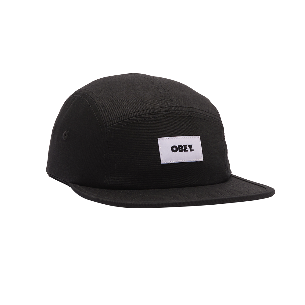 GORRA BOLD LABEL ORGANIC 5 PANEL HAT BLACK | Mechanic