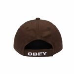 GORRA OBEY STAR 6 PANEL VELCRO BACK DARK BROWN. Mechanic Tienda de Ropa