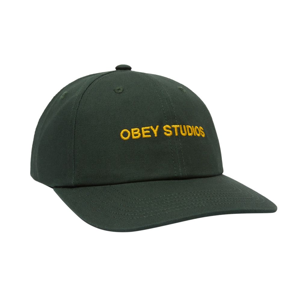 GORRA OBEY STUDIOS TWILL 6 PANEL STRAPBACK RAIN FOREST | Mechanic