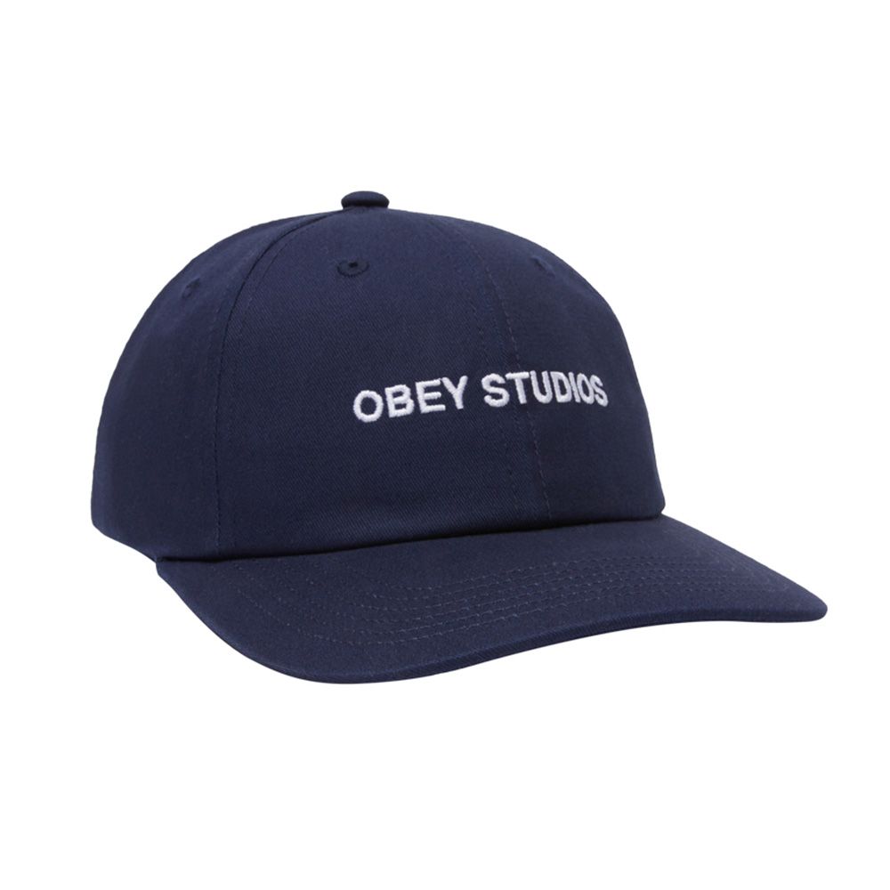 GORRA OBEY STUDIOS TWILL 6 PANEL STRAPBACK MILD NAVY | Mechanic