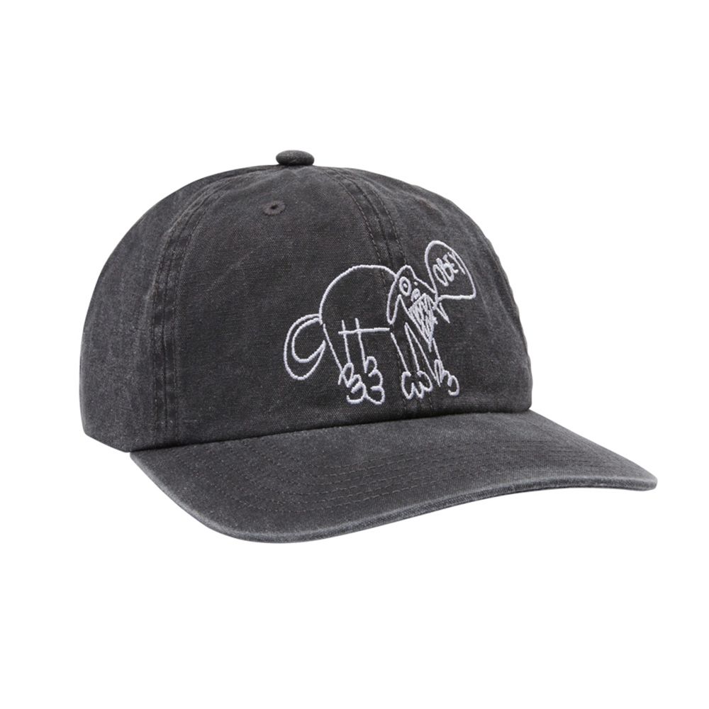 GORRA OBEY PIGMENT OBEY DOG 6 PANEL VELCRO PIGMENT BLACK | Mechanic