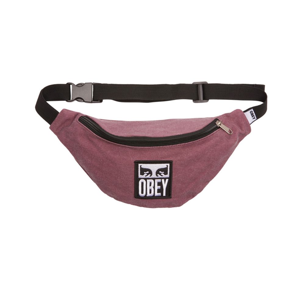 RIÑONERA OBEY WASTED HIP BAG II PIGMENT BURGUNDY | Mechanic