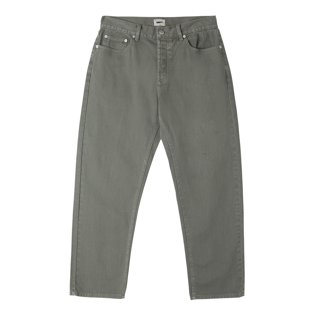 PANTALON OBEY HARDWORK PIGMENT DENIM PIGMENT LAUREL WREATH | Mechanic